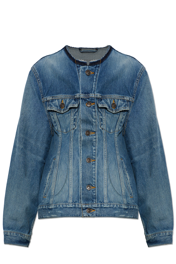 Denim jacket with raw-edge finish od Balenciaga