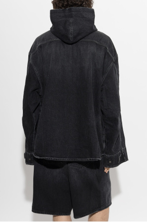 Balenciaga Casaco de ganga com capuz