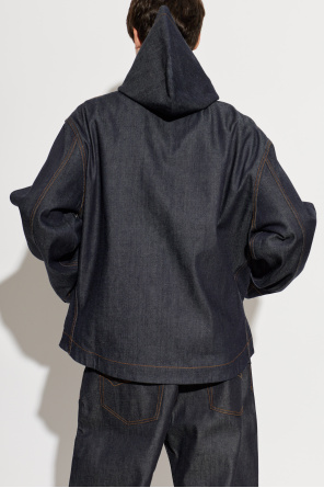 Balenciaga Jeansjacke mit Kapuze