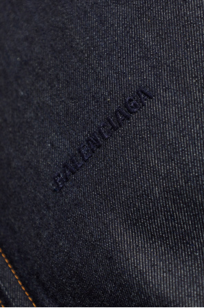 Balenciaga Jeansjacke mit Kapuze