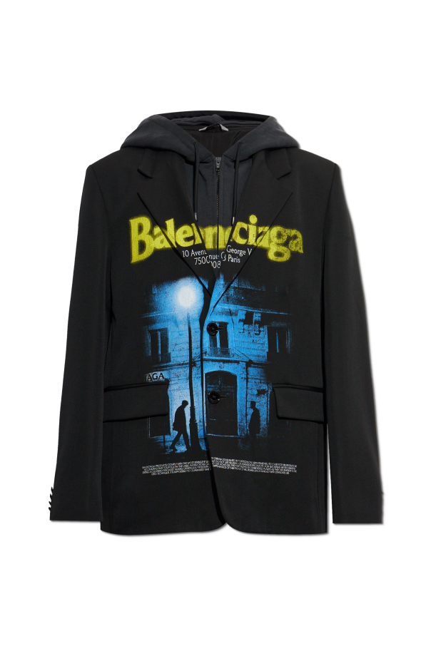 Blazer with an attached hood od Balenciaga