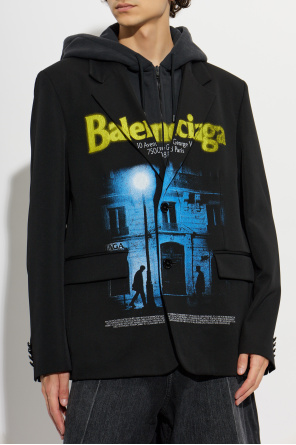 Balenciaga Blazer with an attached hood