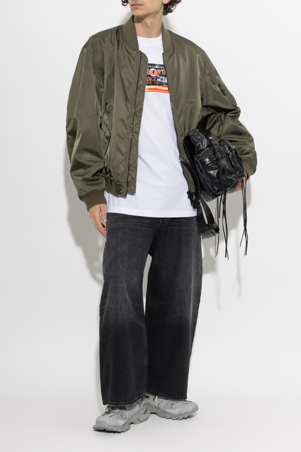 Balenciaga Casaco acolchoado com logótipo