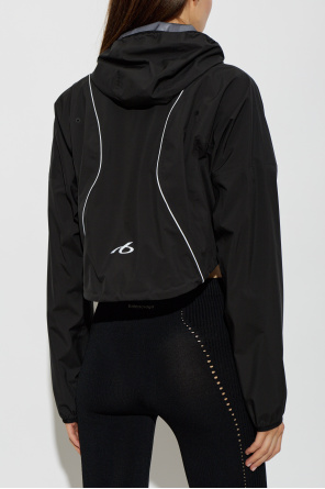 Balenciaga Krátka bunda s kapucňou
