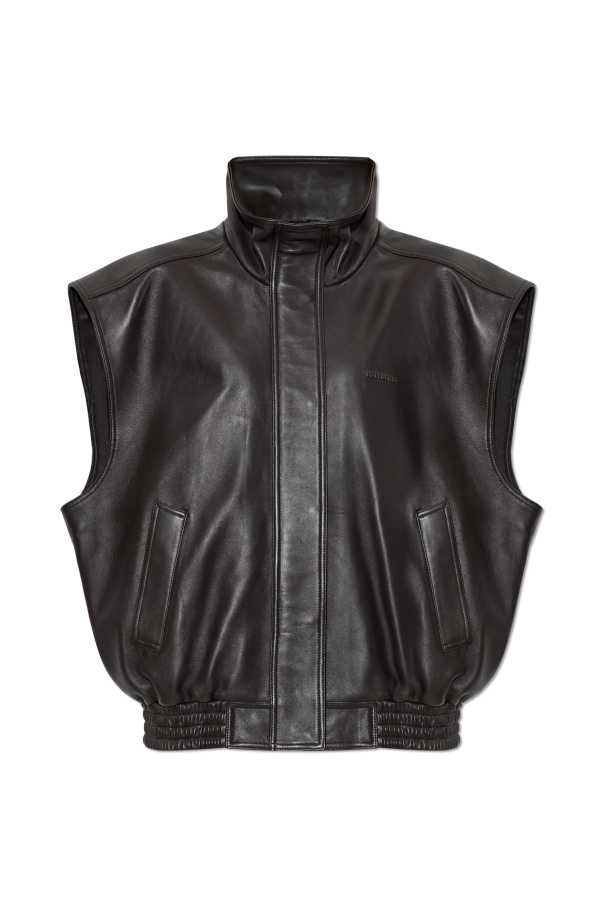 Leather vest od Balenciaga