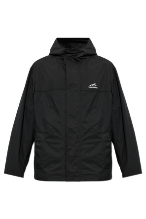 Jacket with printed logo