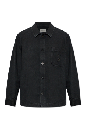 Camisa vaquera con logo bordado