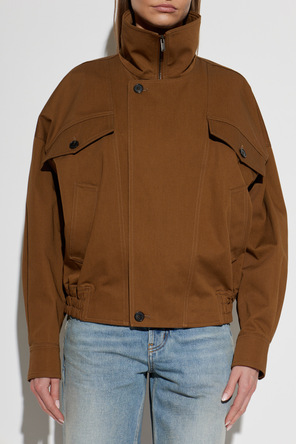 Saint Laurent Stand-collar jacket