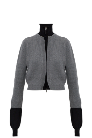 Zip-front cardigan