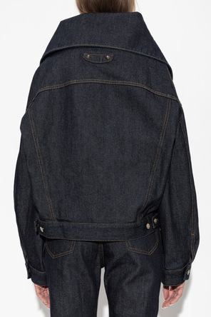 Balenciaga High-collar denim jacket