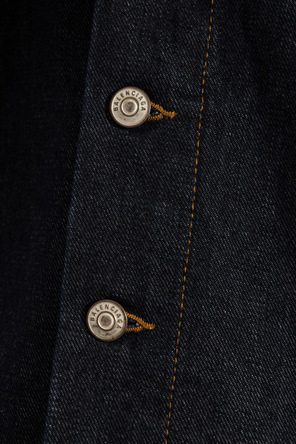 Balenciaga High-collar denim jacket