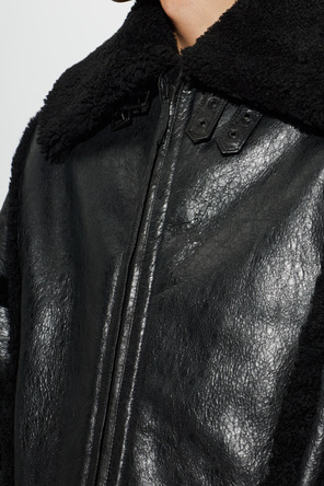 Balenciaga Shearling Short Boxy Coat by Balenciaga
