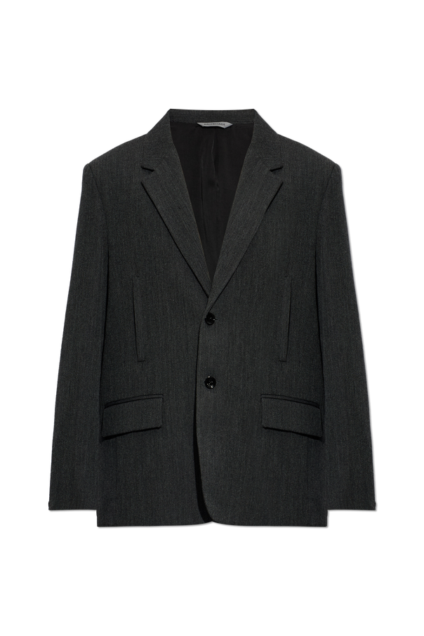 Balenciaga Wool Single-Vent Blazer