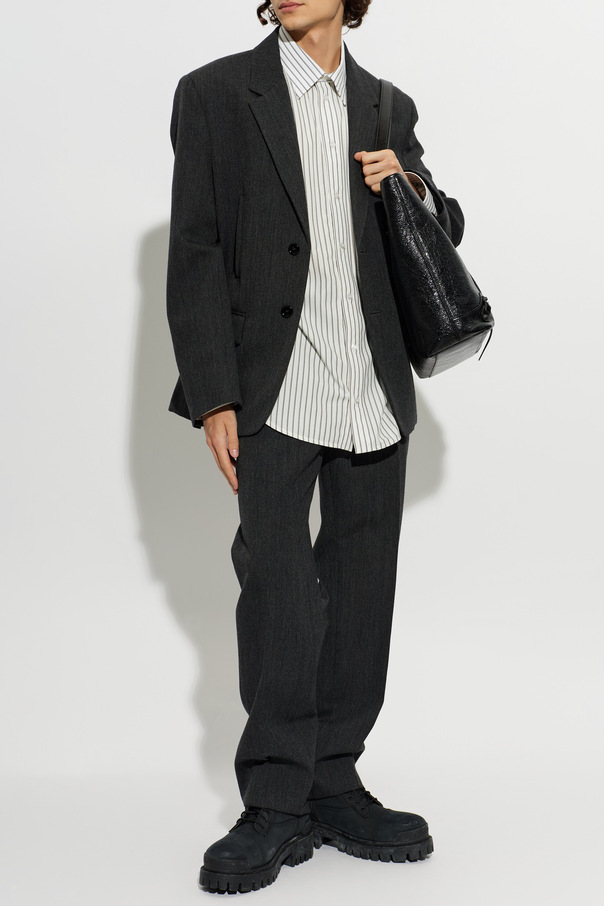 Balenciaga Wool Single-Vent Blazer