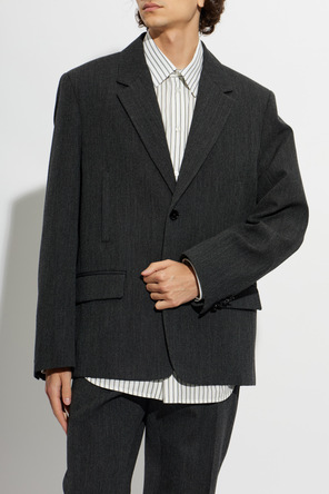 Balenciaga Wool Single-Vent Blazer