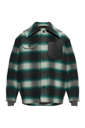 Wool Jacket with Logo