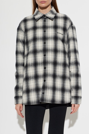Balenciaga Camisa acolchada con aberturas laterales