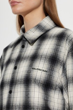 Balenciaga Camisa acolchada con aberturas laterales