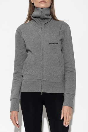 Balenciaga Logo zip-up sweatshirt