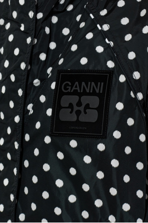 Ganni Kurtka ze wzorem w kropki