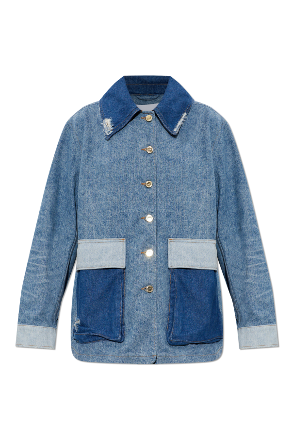 Denim jacket with `vintage` effect od Ganni