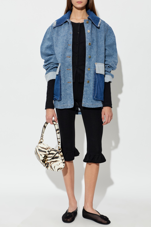 Ganni Chaqueta vaquera con efecto 'vintage'