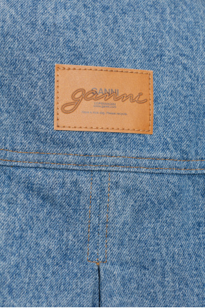 Ganni Chaqueta vaquera con efecto 'vintage'