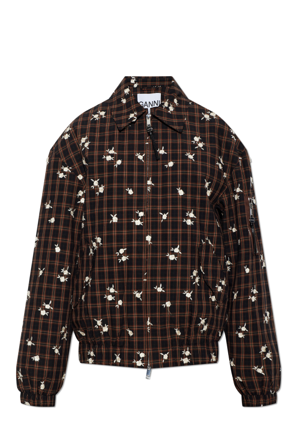 Jacket with floral motif od Ganni