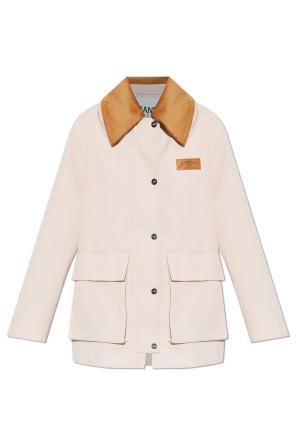 Chaqueta con cuello de pana