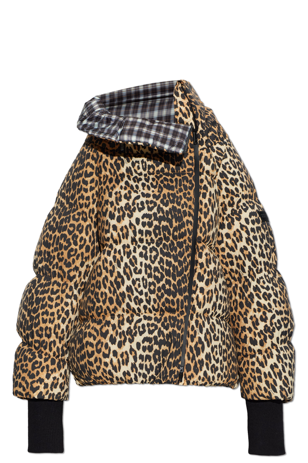 Animal Print Down Jacket od Ganni