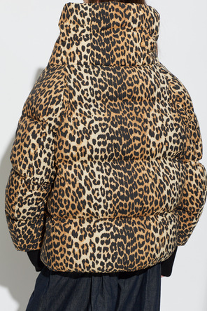 Ganni Chaqueta acolchada con estampado animal