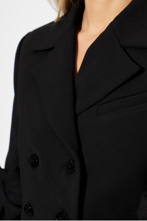 Ganni Short jacket with bows on the sleeves