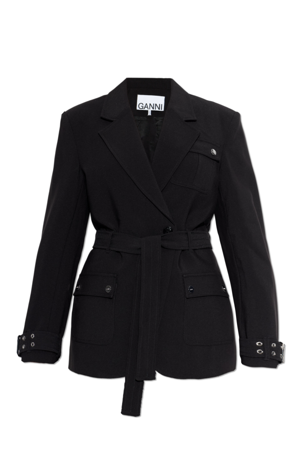 Blazer with belt od Ganni