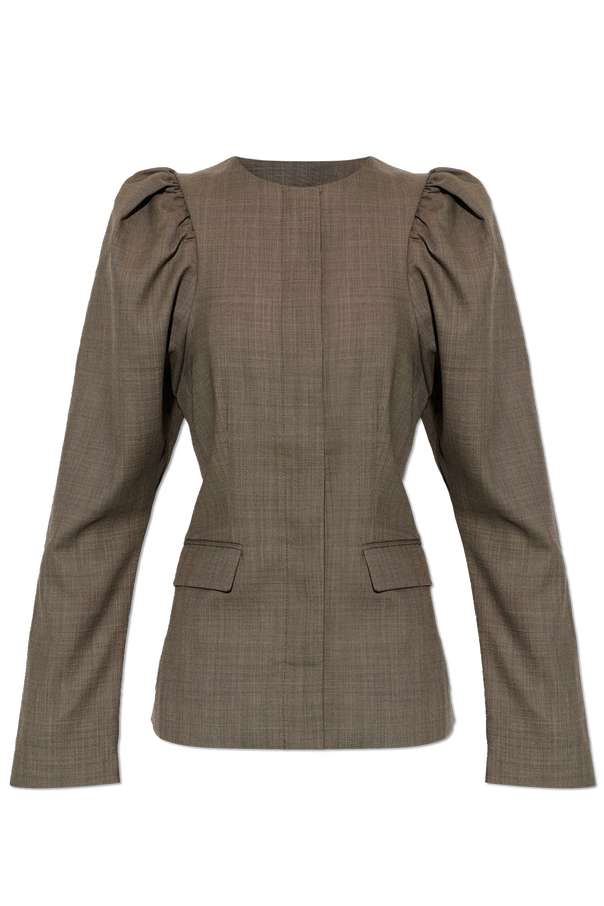Blazer with Draped Shoulders od Ganni
