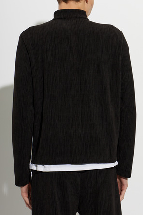 POST ARCHIVE FACTION Ribbed Jacket with Stand Collar by POST ARCHIVE FACTION