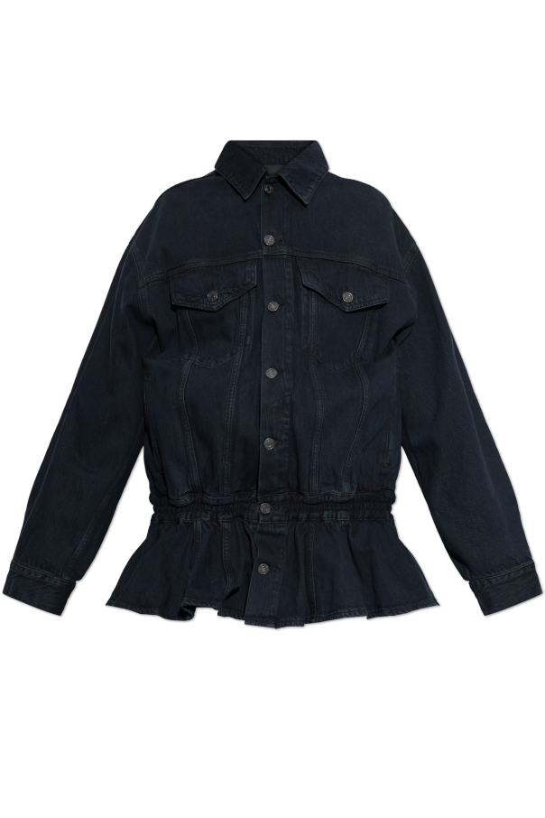 Denim jacket with peplum od AGOLDE