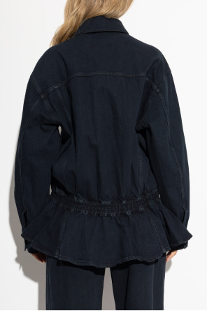 AGOLDE Jeansjacke mit Schößchen