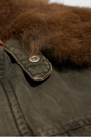 Blumarine Parka with a detachable fur collar