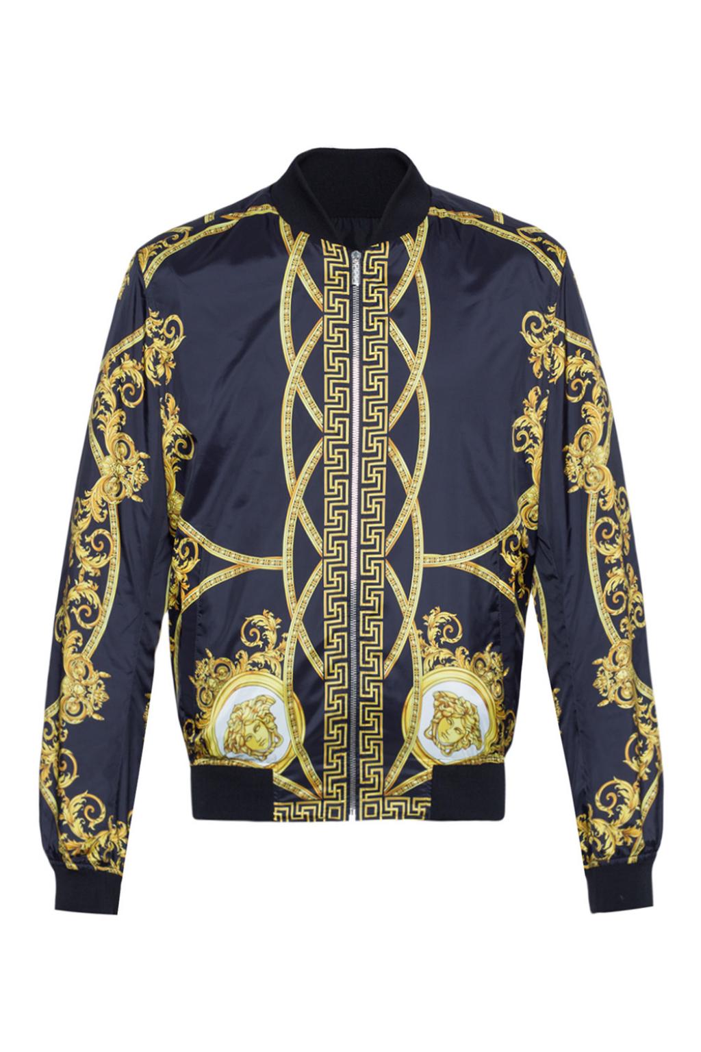 Black Reversible bomber jacket Versace - Vitkac GB