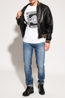 Versace Leather bomber jacket