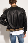 Versace Leather bomber jacket