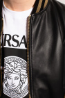 Versace Leather bomber jacket