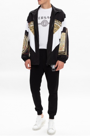 Jacket with logo od Versace