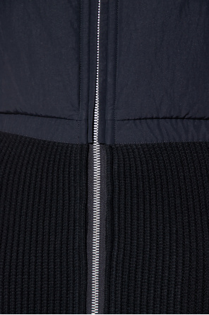Alaïa Long vest in contrasting fabrics