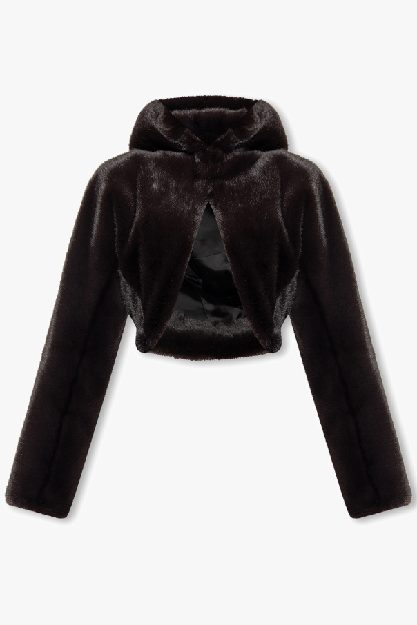 Alaïa Cropped jacket with hood