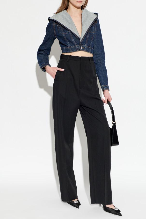 Alaïa Denim jacket with hood