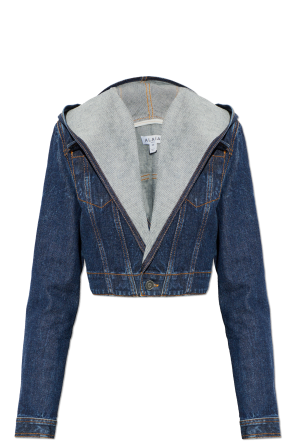Denim jacket with hood