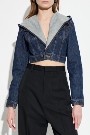 Alaïa Denim jacket with hood