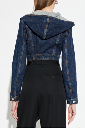 Alaïa Denim jacket with hood
