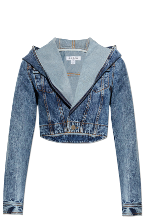 Jeansjacke mit Kapuze